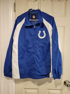 Indianapolis Colts NFL Team Apparel Jacket - Blue - Size Medium - VGUC